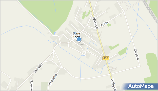 Stare Koźle, Smolenia, mapa Stare Koźle