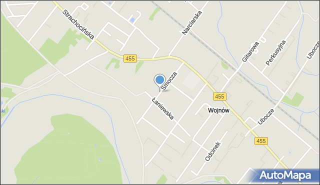 Wrocław, Smocza, mapa Wrocławia