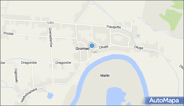 Gromiec, Śnieżki, mapa Gromiec