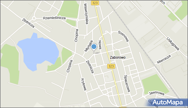 Leszno, Snycerska, mapa Leszno