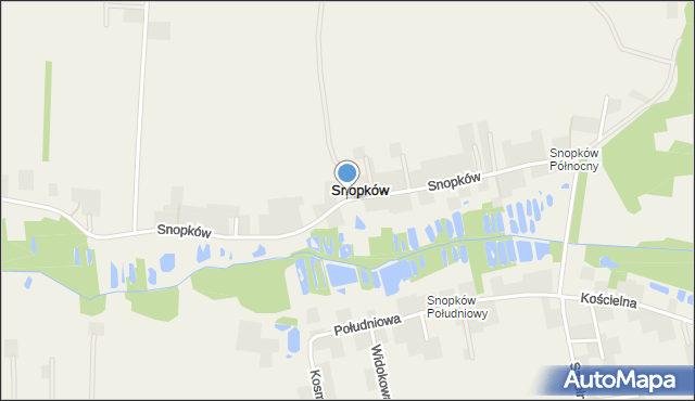 Snopków, Snopków, mapa Snopków