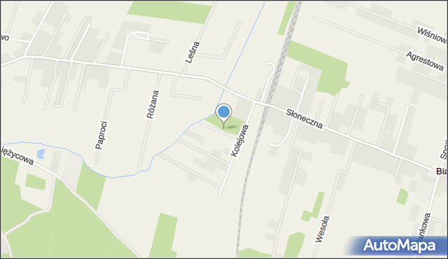 Białuń gmina Goleniów, Sosnowa, mapa Białuń gmina Goleniów