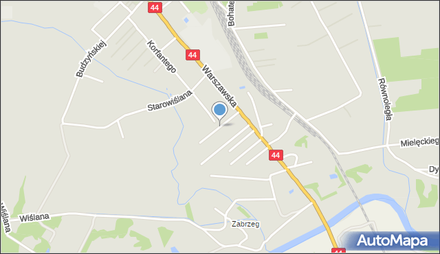 Bieruń, Soplicy Jacka, mapa Bieruń