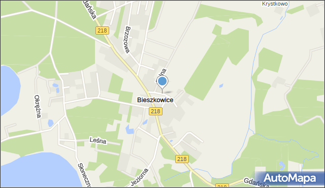 Bieszkowice, Sołecka, mapa Bieszkowice