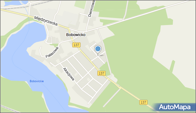 Bobowicko, Sosnowa, mapa Bobowicko