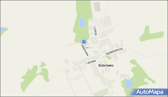 Bobrówko gmina Strzelce Krajeńskie, Sosnowa, mapa Bobrówko gmina Strzelce Krajeńskie