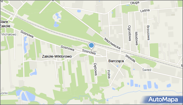 Budy Barcząckie, Sosnowa, mapa Budy Barcząckie