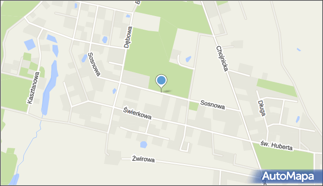 Chojniczki, Sosnowa, mapa Chojniczki