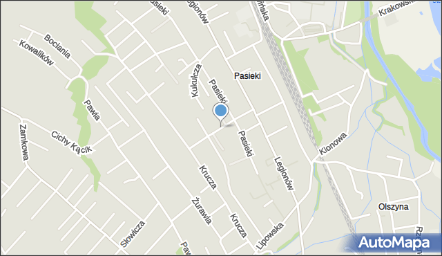 Czechowice-Dziedzice, Sosnowa, mapa Czechowic-Dziedzic