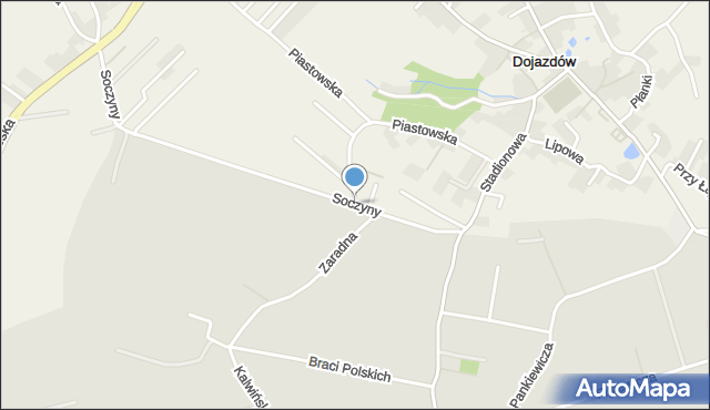 Dojazdów, Soczyny, mapa Dojazdów