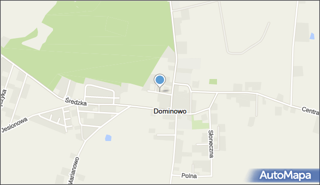 Dominowo, Sosnowa, mapa Dominowo