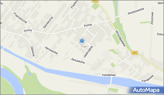Gajków, Sokola, mapa Gajków