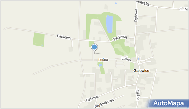 Galowice, Sosnowa, mapa Galowice