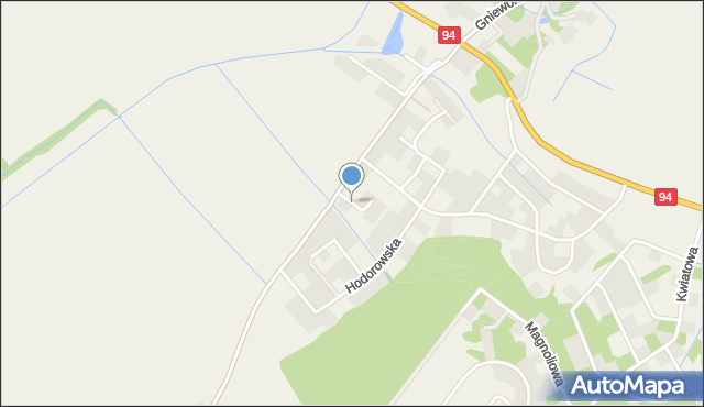 Gniewomirowice, Sokolska, mapa Gniewomirowice