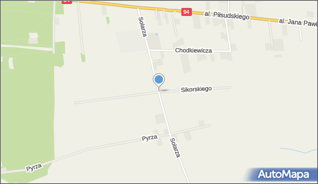 Gwizdaj, Solarza Ignacego, mapa Gwizdaj