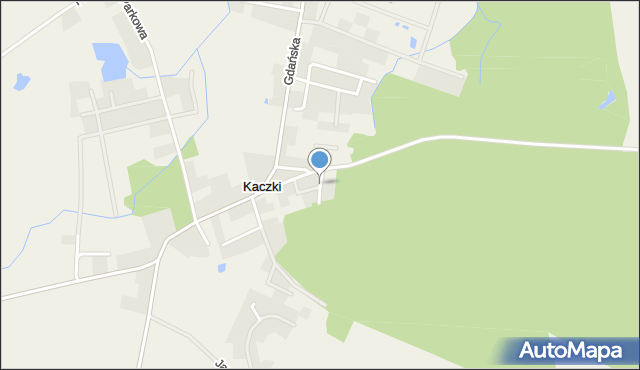 Kaczki, Sosnowa, mapa Kaczki