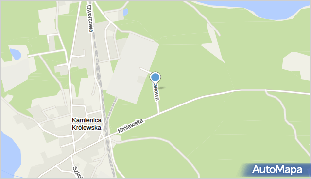Kamienica Królewska, Sosnowa, mapa Kamienica Królewska