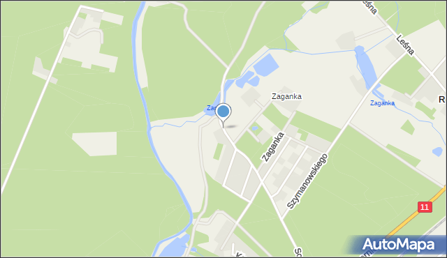 Kowanówko, Sosnowa, mapa Kowanówko