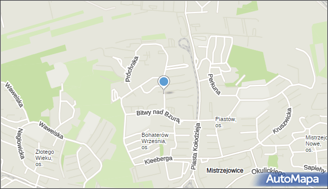 Kraków, Sosnkowskiego Kazimierza, gen., mapa Krakowa