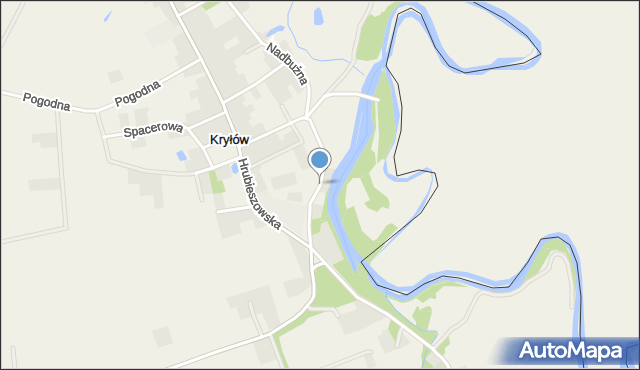 Kryłów, Sokalska, mapa Kryłów