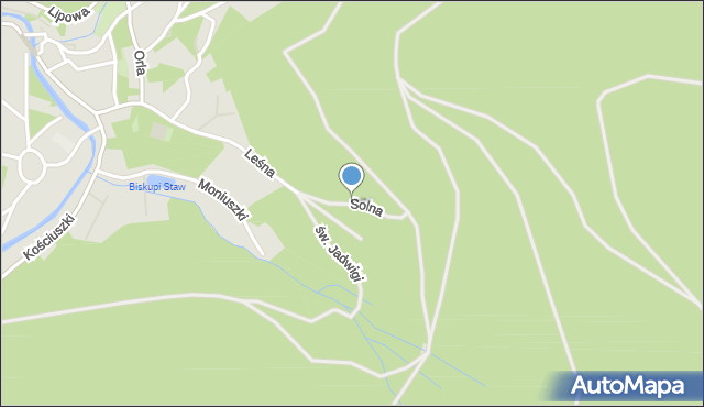 Lądek-Zdrój, Solna Droga, mapa Lądek-Zdrój