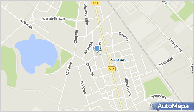 Leszno, Solna, mapa Leszno