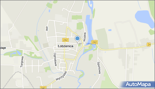 Łobżenica, Sobieskiego, mapa Łobżenica