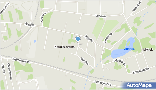 Łódź, Sosnowiecka, mapa Łodzi