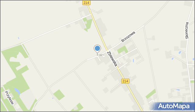 Lubichowo, Sosnowa, mapa Lubichowo