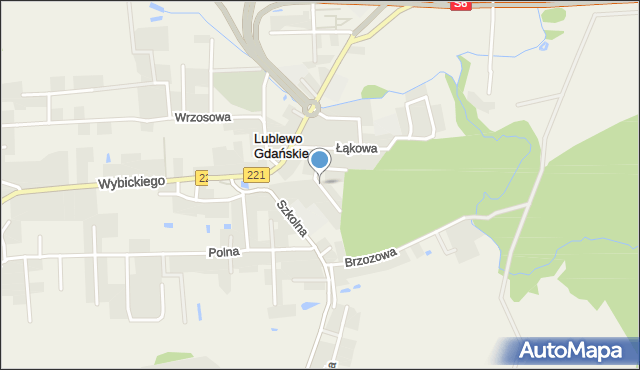 Lublewo Gdańskie, Sosnowa, mapa Lublewo Gdańskie