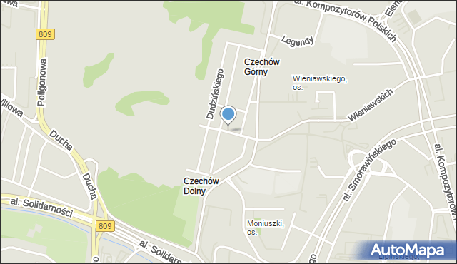 Lublin, Solarza Ignacego, mapa Lublina