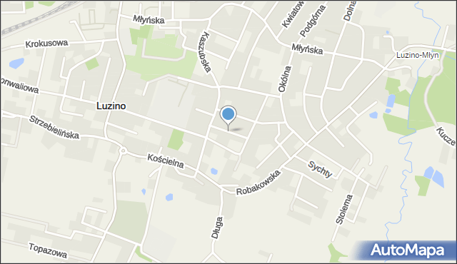 Luzino, Sobieskiego, mapa Luzino