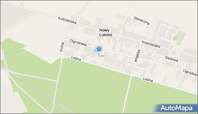 Nowy Lubosz, Sosnowa, mapa Nowy Lubosz