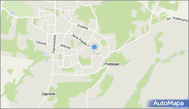 Połaniec powiat staszowski, Sosnowa, mapa Połaniec powiat staszowski