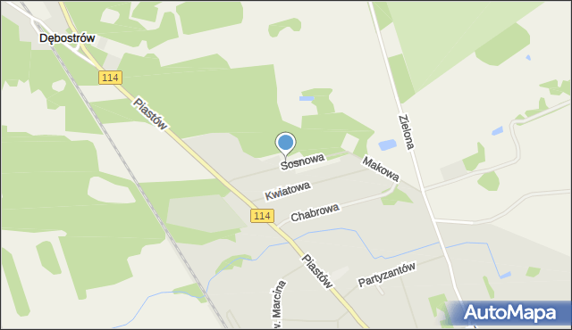 Police, Sosnowa, mapa Police