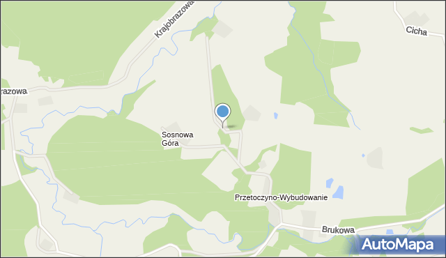 Przetoczyno, Sosnowa Góra, mapa Przetoczyno