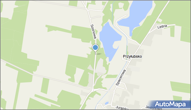 Przyłubsko, Sosnowa, mapa Przyłubsko