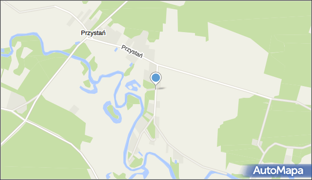 Przystań gmina Olszewo-Borki, Sosnowa, mapa Przystań gmina Olszewo-Borki