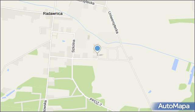 Radawnica, Sosnowa, mapa Radawnica