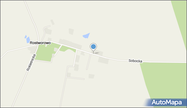 Rostworowo, Sobocka, mapa Rostworowo