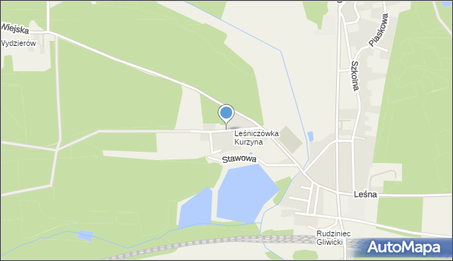 Rudziniec, Sosnowa, mapa Rudziniec