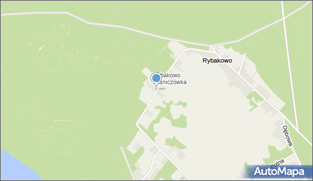Rybakowo, Sosnowa, mapa Rybakowo