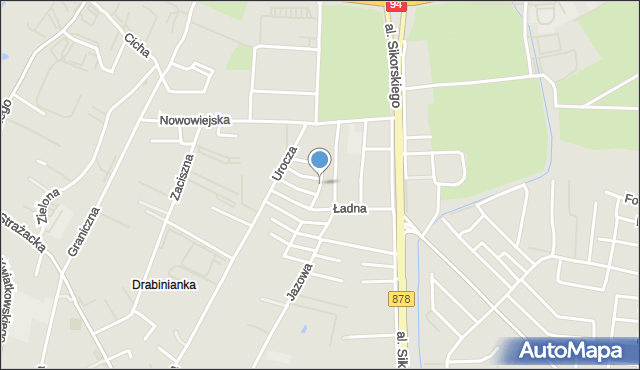 Rzeszów, Solidarna, mapa Rzeszów