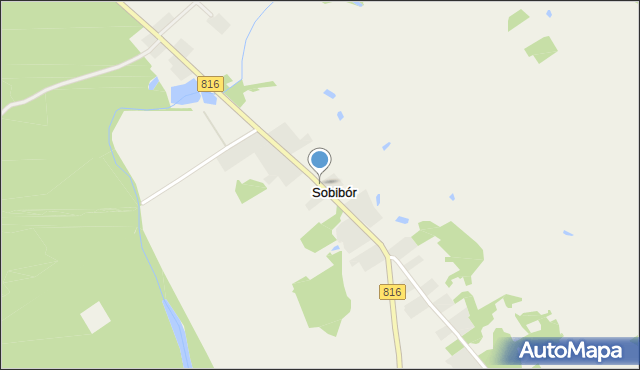 Sobibór, Sobibór, mapa Sobibór