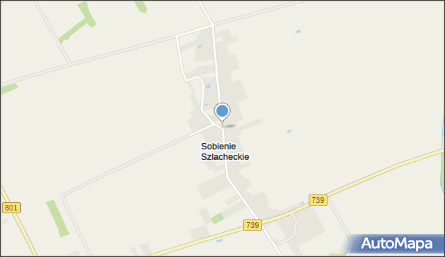 Sobienie Szlacheckie, Sobienie Szlacheckie, mapa Sobienie Szlacheckie