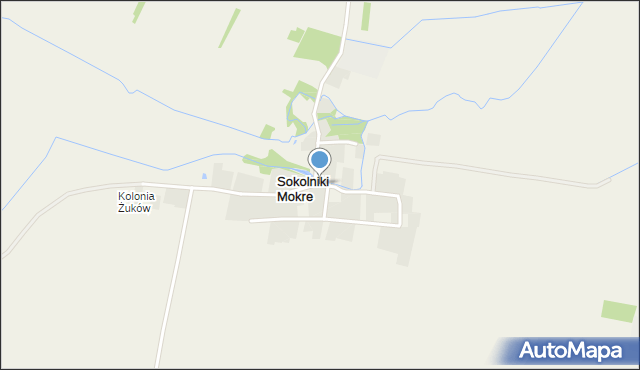 Sokolniki Mokre, Sokolniki Mokre, mapa Sokolniki Mokre