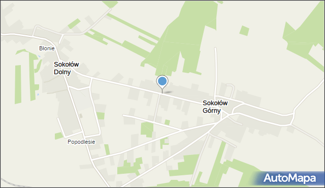 Sokołów Górny, Sokołów Górny, mapa Sokołów Górny