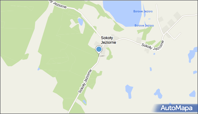 Sokoły Jeziorne, Sokoły Jeziorne, mapa Sokoły Jeziorne