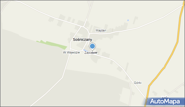 Sośniczany, Sośniczany, mapa Sośniczany