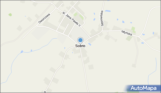 Sośno, Sośno, mapa Sośno